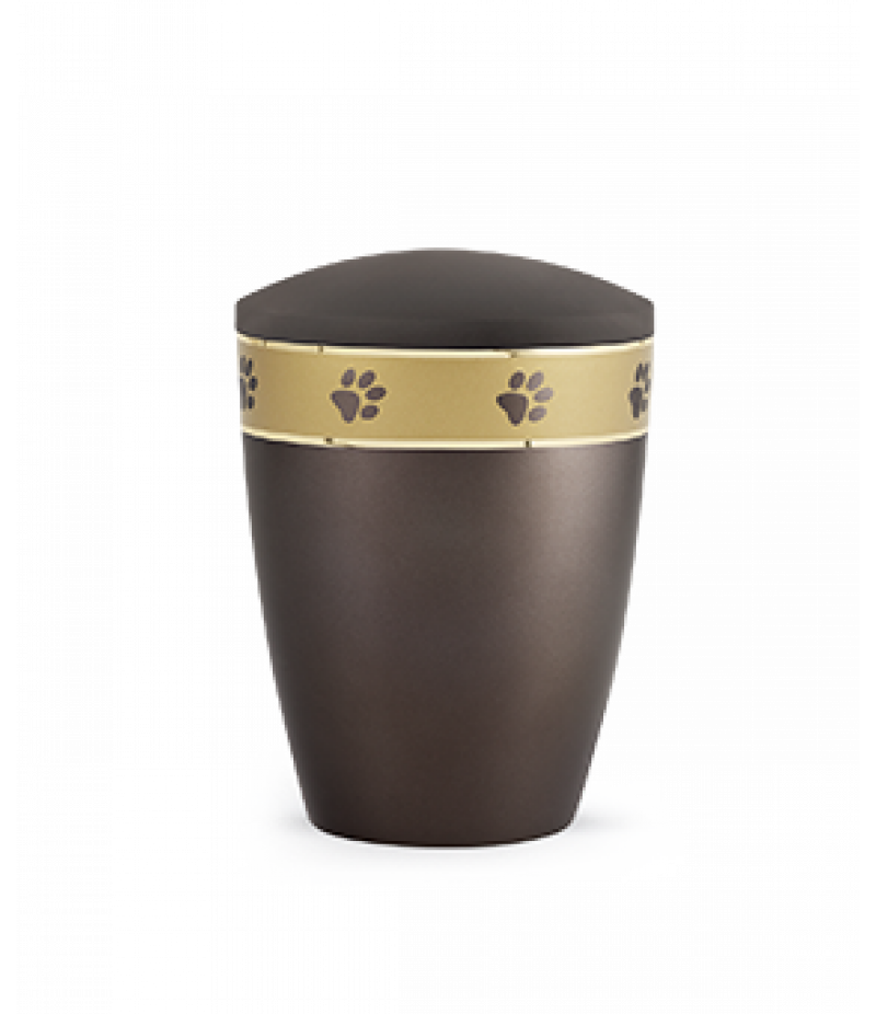 Edition Elegance, perlmutt chocolat, umlaufendes Pfotenband gold