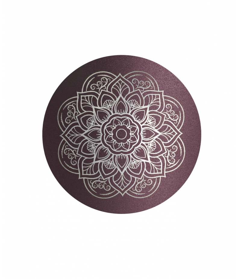 Edition Mandala, velvet berry, Mandalamotiv umlaufend und Deckelmotiv